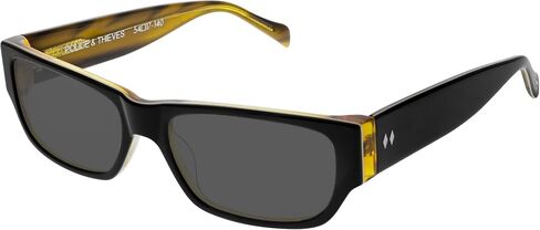 Tres Noir Eyewear Co. Police & Theives Small - Medium Sunglasses (Black, Honey) in Saudi Arabia
