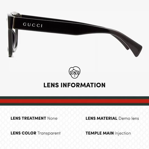 Gucci GG1138O Designer Fashion Eyeglasses Stylish Square Frame Eyewear with Luxury eSHADES Kit - Embrace Sophistication and Elegance in Kuwait