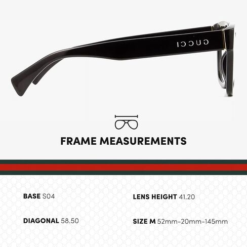 Gucci GG1138O Designer Fashion Eyeglasses Stylish Square Frame Eyewear with Luxury eSHADES Kit - Embrace Sophistication and Elegance in Kuwait