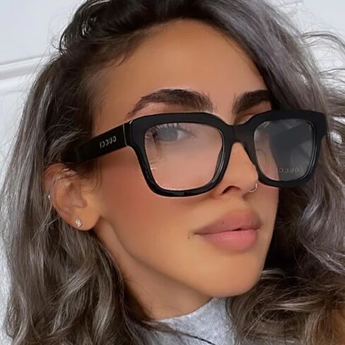 Gucci GG1138O Designer Fashion Eyeglasses Stylish Square Frame Eyewear with Luxury eSHADES Kit - Embrace Sophistication and Elegance in Kuwait