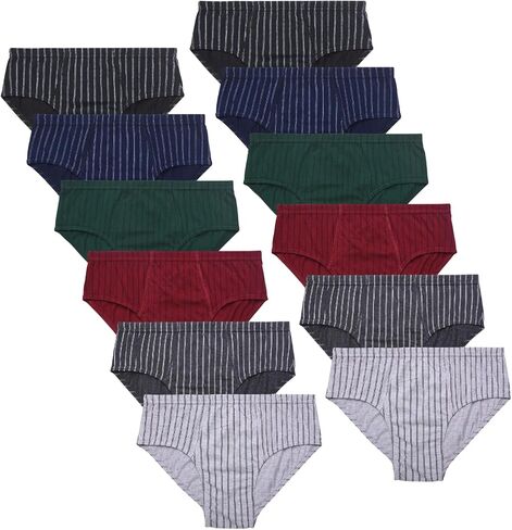 100％ Cotton Men's Bikini Briefs Tag-Free Low Rise Triangle Briefs Elastic Waist Moisture Wicking Underwears S-XL in Saudi Arabia