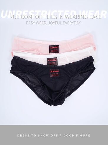 Men's Sheer Mesh Briefs Sexy See Through Low Rise Underwear Breathable Transparent Briefs for Men in Saudi Arabia