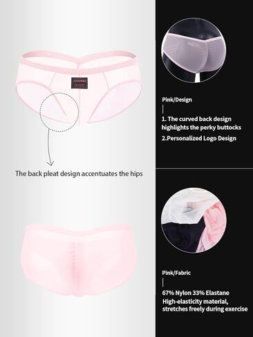 Men's Sheer Mesh Briefs Sexy See Through Low Rise Underwear Breathable Transparent Briefs for Men in Saudi Arabia
