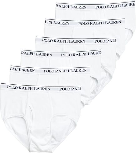 POLO RALPH LAUREN 6-Pack Classic Fit Cotton Mid-Rise Briefs in Kuwait