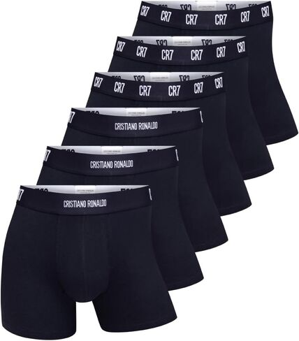 CR7 Men's 6-Pack Cotton Blend Trunks in Saudi Arabia