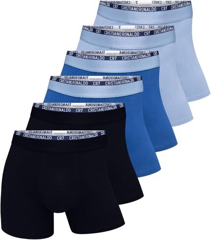 CR7 Men's 6-Pack Cotton Blend Trunks in Saudi Arabia
