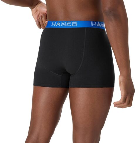 Hanes Men's Boxer Brief Underwear Pack, Stretch Cotton Boxer Briefs for Men, Moisture-wicking, 6-pack in Kuwait