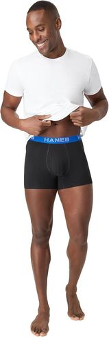 Hanes Men's Boxer Brief Underwear Pack, Stretch Cotton Boxer Briefs for Men, Moisture-wicking, 6-pack in Kuwait