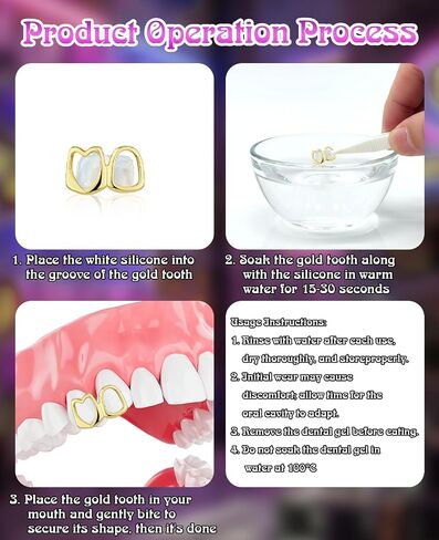 9PCS Gold Grills for Teeth, Grillz Jewelry Tooth Cap for Women & Men in Saudi Arabia