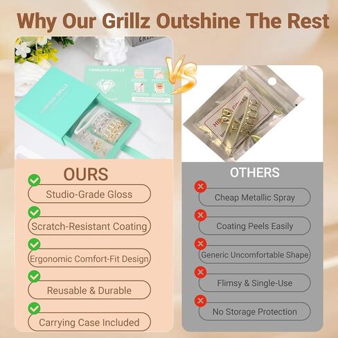 Grillz for Women Men, Hip Hop Grills for your teeth, Adjustable Tooth Covers, Dental Jewelry for Party Concert in Saudi Arabia