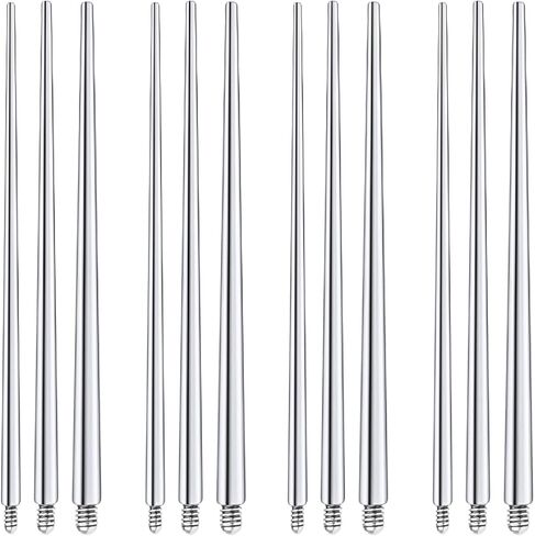 F136 Titanium 20/18/16G Piercing Tools for Changing Jewelry Straight/Curved Threadless/Screwing Ears Earring Nose Ring Tapers Insertion Putting In Threader Changer Applicator Helper Supplies in Kuwait