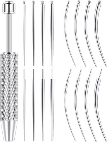 F136 Titanium Piercing Taper Ball Grabber Tool for Changing Jewelry 14G 16G 18G 20G Flat Back Earring Applicator Tool Piercing Kit for Ear/Nose/Eyebrow/Tongue/Navel/Nipple/Lip in Saudi Arabia