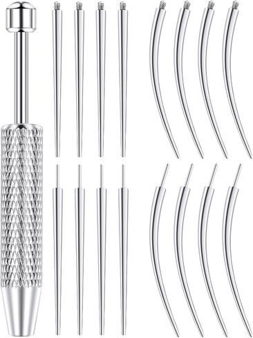 F136 Titanium Piercing Taper Ball Grabber Tool for Changing Jewelry 14G 16G 18G 20G Flat Back Earring Applicator Tool Piercing Kit for Ear/Nose/Eyebrow/Tongue/Navel/Nipple/Lip in Saudi Arabia