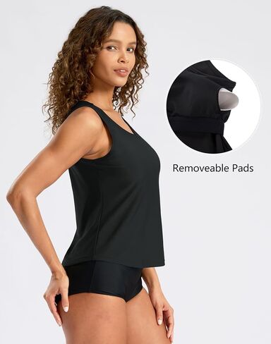 G Gradual Tankini Tops for Women High Neck Swimsuits Swim Top Modest Bathing Suit Swimwear Tank Top only No Bottom in Saudi Arabia
