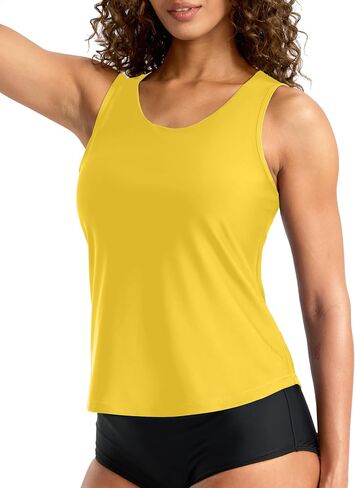 G Gradual Tankini Tops for Women High Neck Swimsuits Swim Top Modest Bathing Suit Swimwear Tank Top only No Bottom in Saudi Arabia