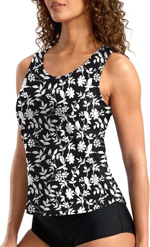 G Gradual Tankini Tops for Women High Neck Swimsuits Swim Top Modest Bathing Suit Swimwear Tank Top only No Bottom in Saudi Arabia
