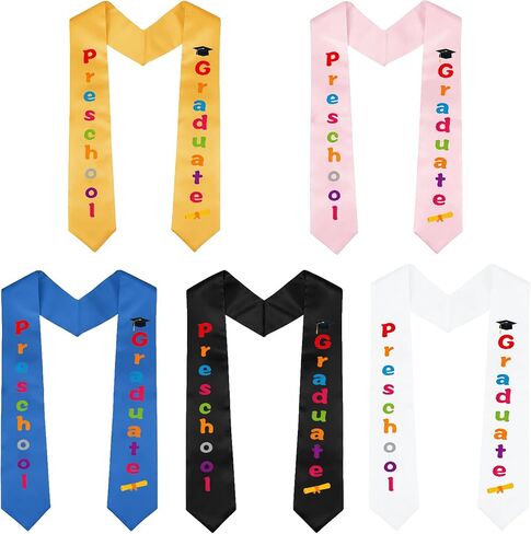Kindergarten Preschool Graduation Sash First Generation Prek Kids Graduation Stole Cap and Gown Accessories in Kuwait