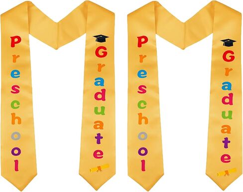 Kindergarten Preschool Graduation Sash First Generation Prek Kids Graduation Stole Cap and Gown Accessories in Kuwait