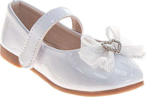 Josmo Girls School Dress Shoes with Bow Elegant Classic Mary Jane Flats for Toddlers to Big Kids in Kuwait