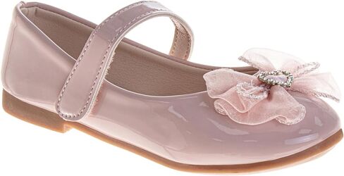 Josmo Girls School Dress Shoes with Bow Elegant Classic Mary Jane Flats for Toddlers to Big Kids in Kuwait