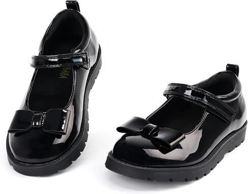 Toddler Girls Dress Shoes Mary Jane Flats with Bow School Uniform Shoes for Toddler/Little Girls in Saudi Arabia