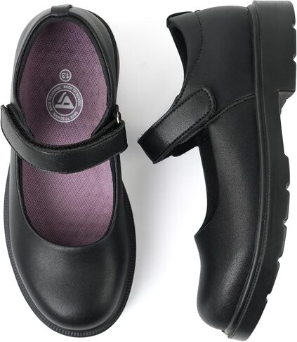 أحذية JABASIC للفتيات Mary Jane School Dress Shoes بشريط لاصق ونعل لا يترك علامات للاستخدام اليومي والحفلات in Saudi Arabia