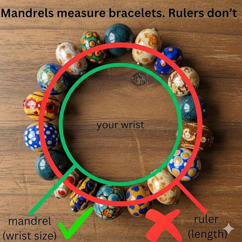 Amy Kates Workshop Bracelet Ring Sizer Combo - Jewelry Measuring Tools with Quarter-Size Increments, Durable PLA Plastic, Jewelry-Safe, Accurate Fit (Grey) - Made in San Diego CA in Saudi Arabia