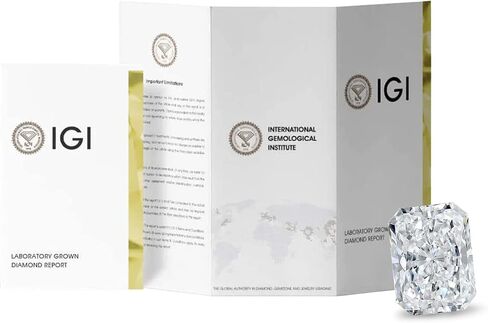 IGI Certified Laser Inscribed Loose Cornered Rectangular Modified Brillant Cut Lab Grown Diamond (5.01ct, VS-SI G-H) For Engagement Ring, Pendant, Necklace, Earring in Kuwait
