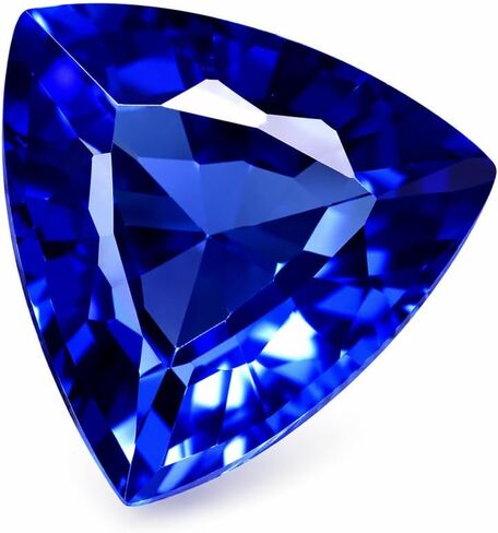9.3Ct Natural Trillion Cut Blue Tanzanite Gemstone Certified Faceted Loose Gemstone for Jewellery Making in Saudi Arabia