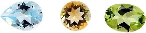 Natural Amethyst Blue Topaz Citrine Peridot Garnet 5x7mm pear 5mm round 5x7mm oval faceted brilliant cut AAA quality loose calibrated gemstones for jewelry making in Saudi Arabia