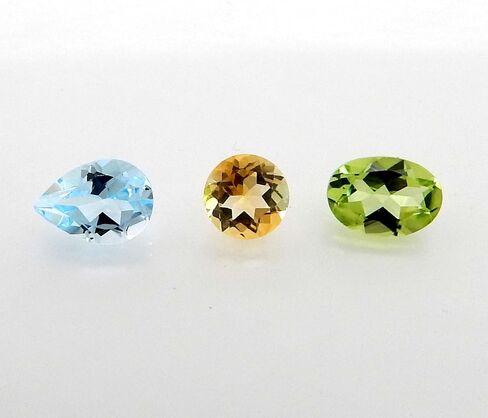 Natural Amethyst Blue Topaz Citrine Peridot Garnet 5x7mm pear 5mm round 5x7mm oval faceted brilliant cut AAA quality loose calibrated gemstones for jewelry making in Saudi Arabia