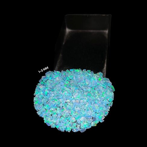 Blue Opal Loose Gemstone All Size Star Sparkling Fire Opal Crushed Gems for Inlay Material Woodworking, Fine Custom Jewelry Making in Saudi Arabia