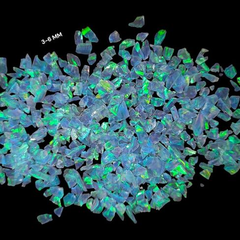 Blue Opal Loose Gemstone All Size Star Sparkling Fire Opal Crushed Gems for Inlay Material Woodworking, Fine Custom Jewelry Making in Saudi Arabia