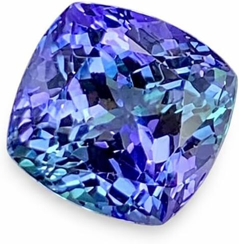 9.40 Ct Extremely Rare Natural Blue Tanzanite Cushion Certified Loose Gemstone | High-Quality Gemstone for Jewelry Making & Collecting in Saudi Arabia