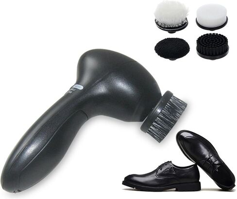 Electric Shoe Care Set, Suede Sneaker Cleaning and Polishing Machine, Includes 4 Brush Heads and Polishing Wax. a Unisex Shoe Care Accessory for Home, Car, and Travel Us in Saudi Arabia