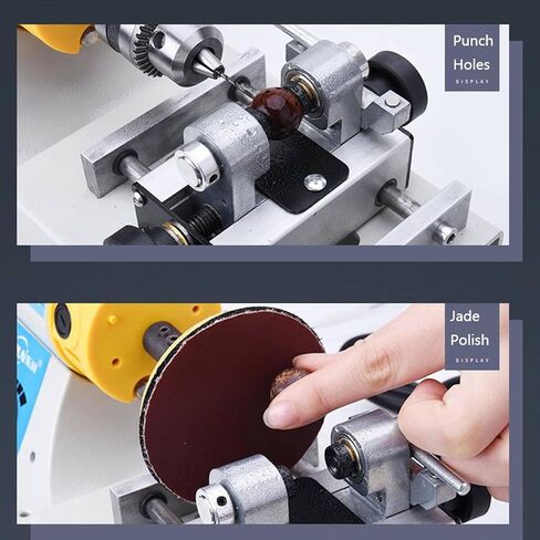 750W Mini Gemstone Polishing Machine – Tabletop Jade Grinder, Jewelry Lapidary Saw & Buffer Polisher for Stone & Woodworking Projects in Kuwait