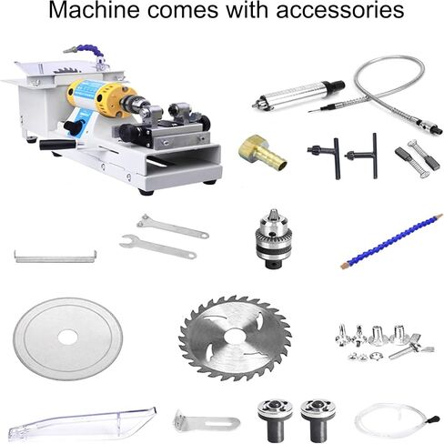 750W Mini Gemstone Polishing Machine – Tabletop Jade Grinder, Jewelry Lapidary Saw & Buffer Polisher for Stone & Woodworking Projects in Kuwait