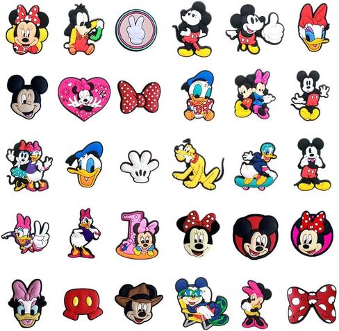 30Pcs Mouse Shoe Decoration Charms for Croc Clog Sandals, Shoe Accessories Charms for Adults in Saudi Arabia