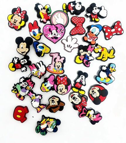 30Pcs Mouse Shoe Decoration Charms for Croc Clog Sandals, Shoe Accessories Charms for Adults in Saudi Arabia