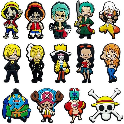 14Pcs One Piece Shoe Decoration Charms for Croc Clog Sandals, Shoe Accessories Charms for Adults in Saudi Arabia