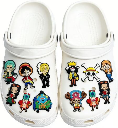 14Pcs One Piece Shoe Decoration Charms for Croc Clog Sandals, Shoe Accessories Charms for Adults in Saudi Arabia