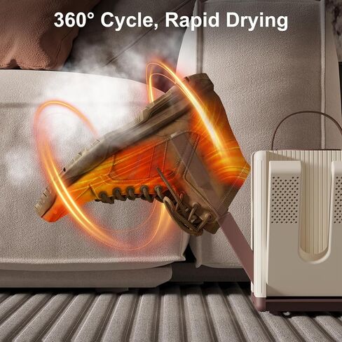 6-Arm Shoe Dryer and Deodorizer, Foldable Shoe Dryer with Timer for 3 Pairs, Suitable for all Types of Shoes, Fast 360° Drying Shoe Rack for Sneakers, Gloves, Socks，Safe for Family in Saudi Arabia