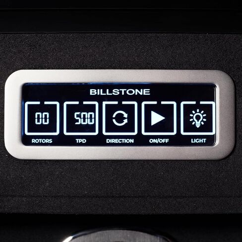 BILLSTONE Northcraft 6 Fingerprint Automatic Watch Winder Box for Automatic Watches, 6 Slot with LCD Control and Aramid Fiber Interior in Saudi Arabia