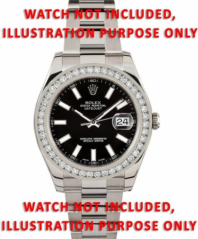 Ewatchparts 3.15CT CHANNEL NATURAL DIAMOND BEZEL COMPATIBLE WITH ROLEX DATEJUST 41MM 126300, 126334 STAINLESS in Kuwait