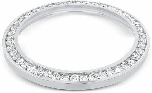 Ewatchparts 3.15CT CHANNEL NATURAL DIAMOND BEZEL COMPATIBLE WITH ROLEX DATEJUST 41MM 126300, 126334 STAINLESS in Kuwait
