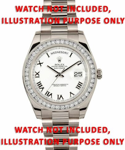 Ewatchparts 3.15CT CHANNEL NATURAL DIAMOND BEZEL COMPATIBLE WITH ROLEX DATEJUST 41MM 126300, 126334 STAINLESS in Kuwait