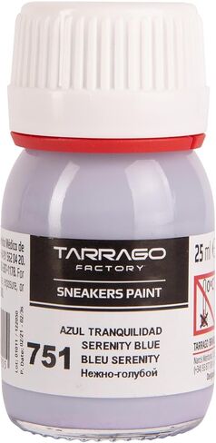 Tarrago Sneaker Leather Paint–Acrylic Customize Shoe Paint–for Sneakers, Boots, Bags, Purses–Matte,Flexible, Perfect Coverage–Pastel Serenity Blue #751 – 0.8 Fl.Oz. in Saudi Arabia
