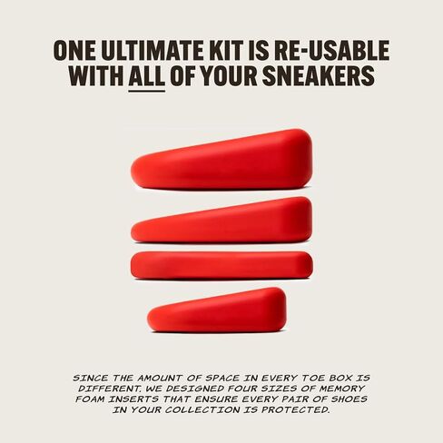 Crease Beast Ultimate Kit - Memory Foam Crease Protectors - Removes Creases in Old Shoes - Protects All Shoes - Comfortable & Reusable in Saudi Arabia