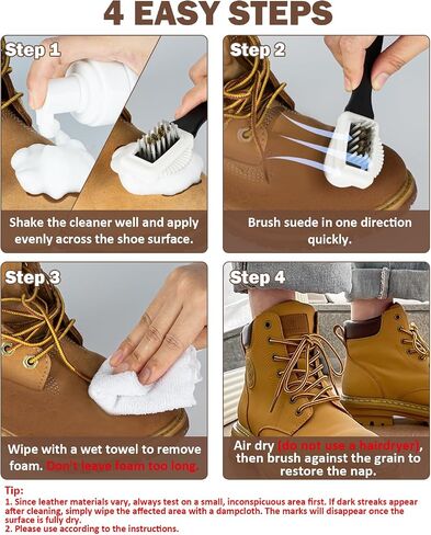 Suede and Nubuck Cleaner, Suede Shoe Cleaner with Brush & Towel, Suede Shoes Cleaner in Saudi Arabia