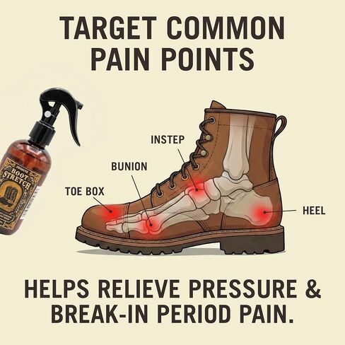 JobSite Boot Stretcher Spray - Shoe Stretch Spray & Leather Softener For Cowboy Boots & Fashion Shoes - 8.5 oz in Saudi Arabia